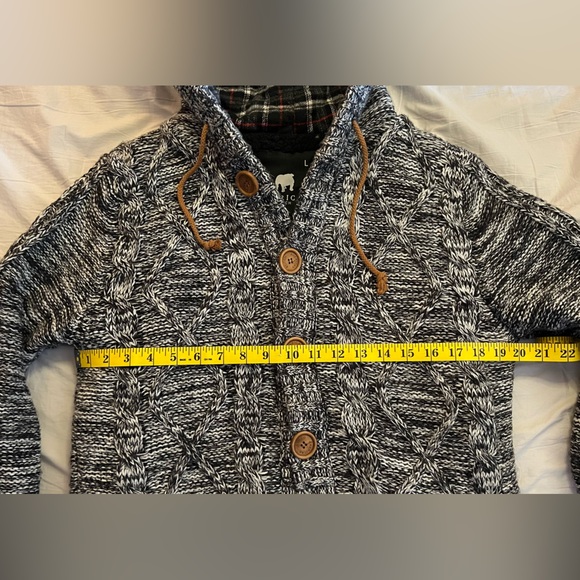 American Stitch Grey Hooded Sweater - Picture 4 of 8